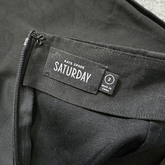 KATE SPADE Saturday Black Cotton Shorts. Size 2 - Picture 11 of 15